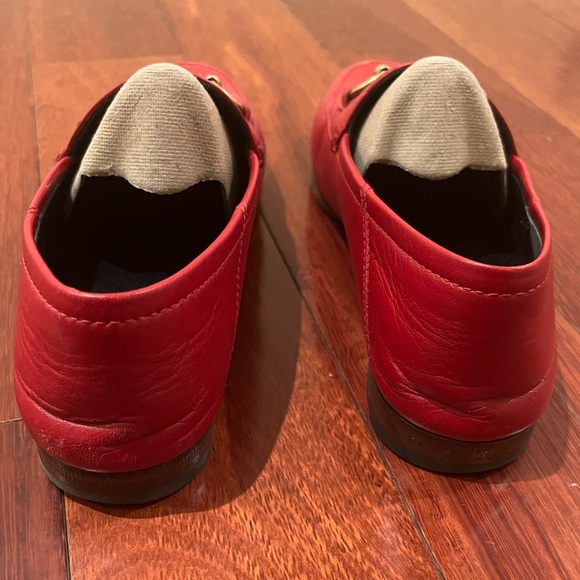 Gucci | Brixton Red Loafers Horsebit 35 - Picture 5 of 8